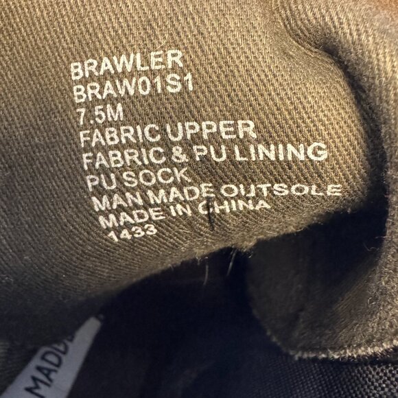 Steve Madden Brawler Combat Boots Size 7.5 Green Camo Platform Lug Sole Chunky - Picture 9 of 10